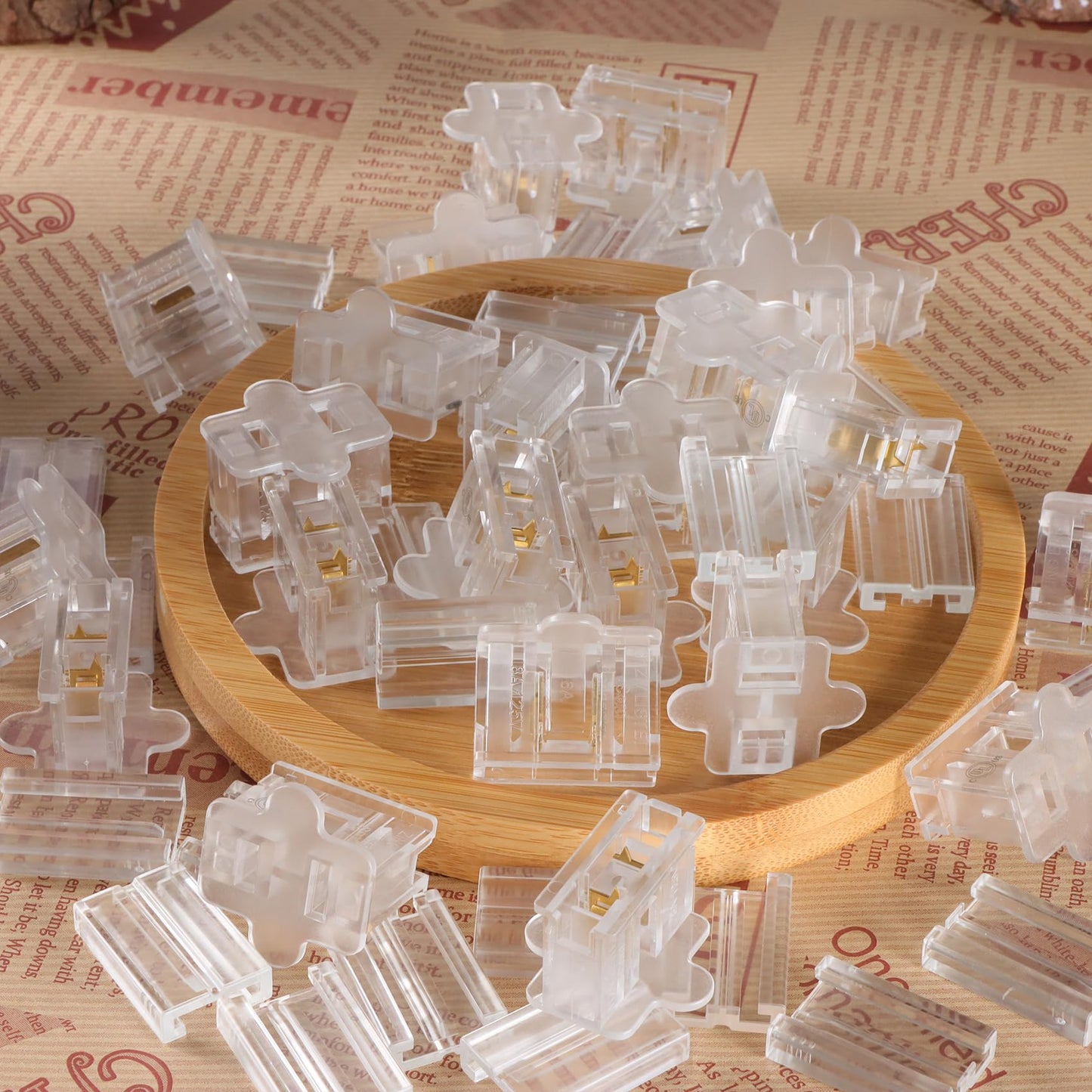 GFQHF SPT-1 26pcs Transparency Vampire Plugs - Zip Plugs Male and Female Plugs