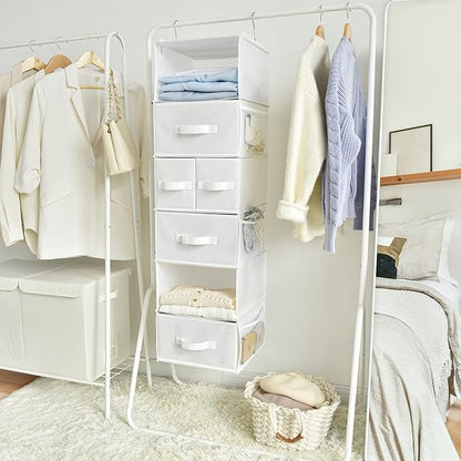 GRANNY SAYS Hanging Closet Organizer and Storage, 6 Shelf Clothes Organization