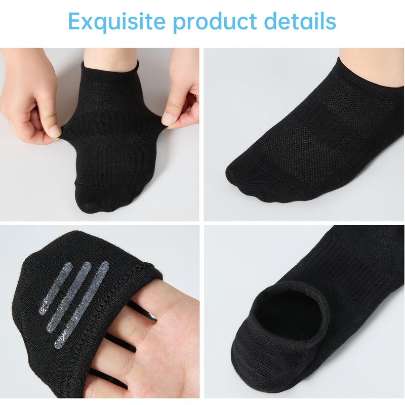 ATBITER No Show Socks Womens Non Slip, 6/12 Pairs Thin Low Cut Invisible Liner Ankle Socks