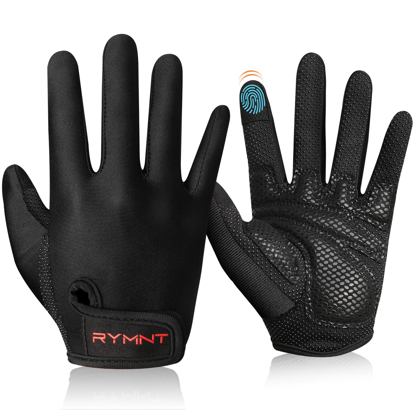 Full Finger Workout Gloves for Women Men- Weight Lifting Gloves with Full Palm Protection & Extra Grip for women Gym, weightlifting, Weight Lift, Rowing, Exercise, Sport, Cycling.fblack-Small