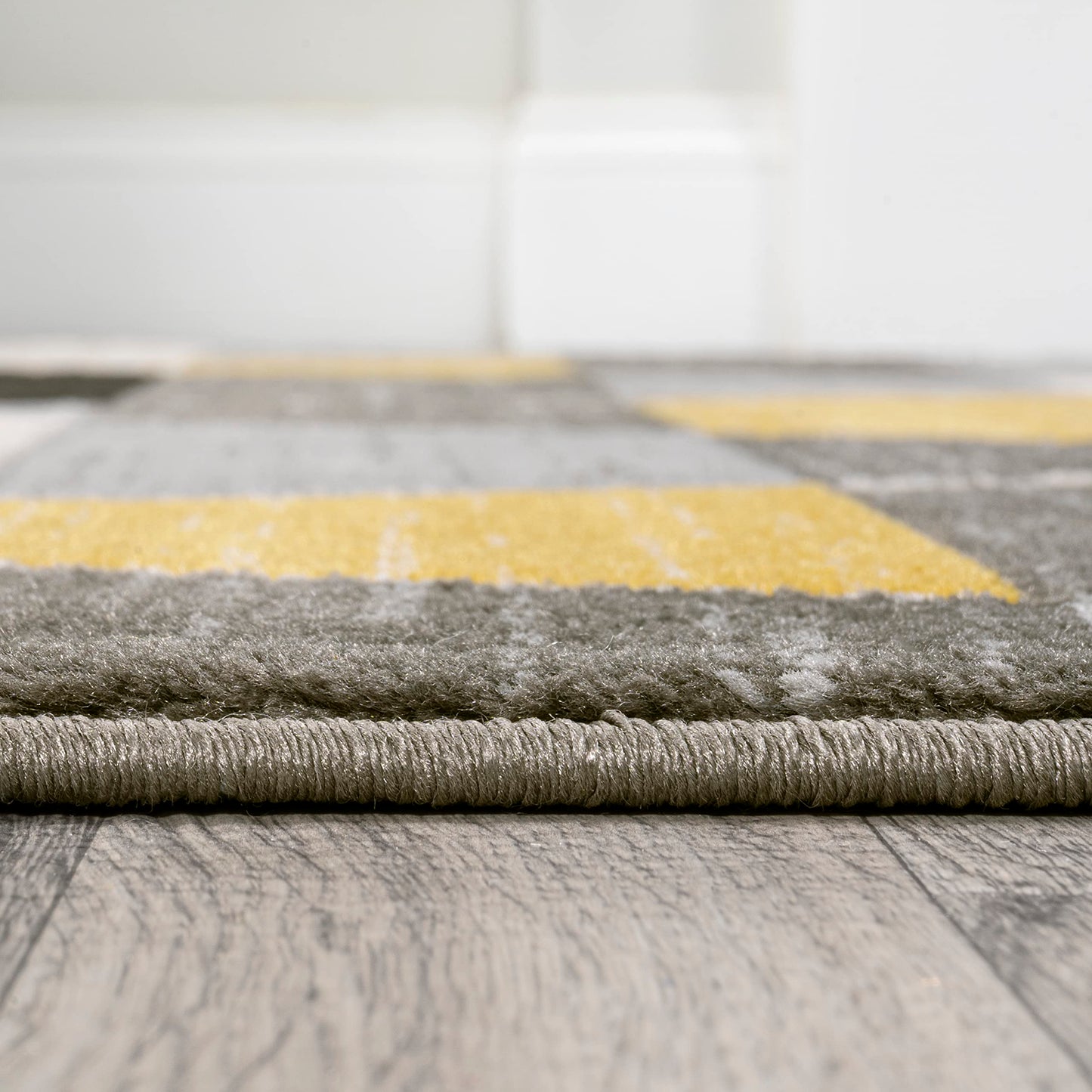 JONATHAN Y Retro Diamonds Yellow/Gray/Cream Runner Rug 2X8 ft, Kehoe Geometric for Living Room, Bedroom, Kitchen, Office, Easy-Cleaning, High Traffic, Pet-Friendly, Non-Shedding UNQ101A-28