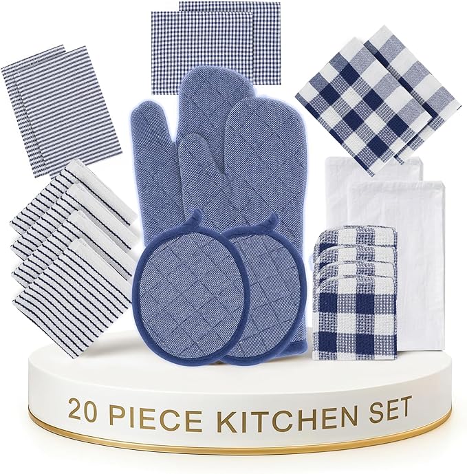 LANE LINEN Flour Sack Dish Towels Set