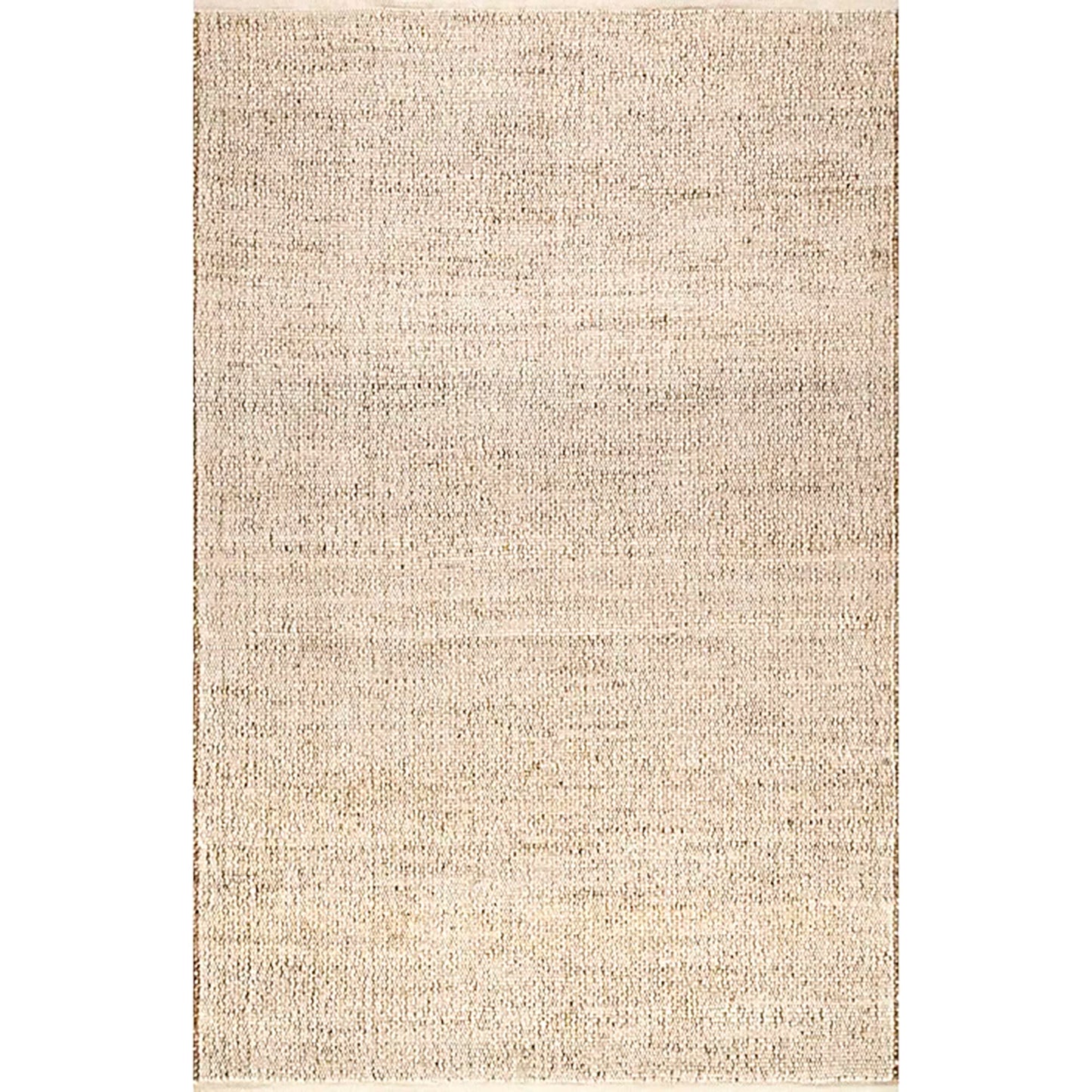 SISOSU Jute Cotton Area Rug, Hand Woven Traditional Farmhouse Rug for Living Room, Bedroom, Dining Room & Entryway, Natural Beige Home Décor Carpet, Eco-Friendly, 5 x 8 Feet