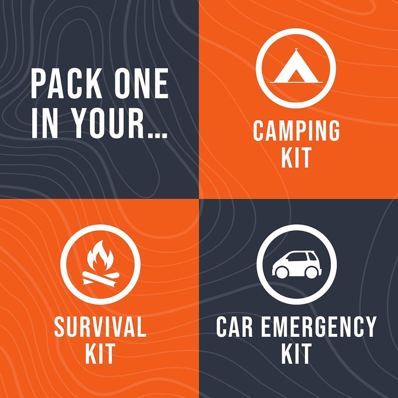 Emergency Survival Blankets - Mylar Thermal Blankets for Home, Camping & Hiking | 12 Pack, Compact & Lightweight