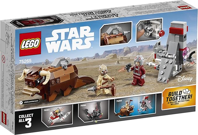 LEGO Star Wars: A New Hope T-16 Skyhopper vs Bantha Microfighters 75265 Collectible Toy Building Kit for Kids New 2020 (198 Pieces)