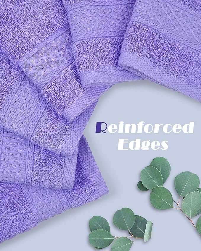 Cleanbear Wash Cloths Cotton Facecloths, Large Face Cloths 6 Ultra-Soft