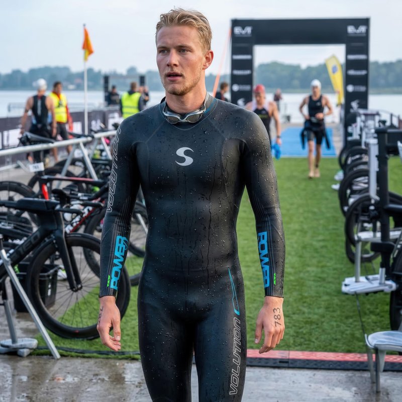 Synergy Triathlon Wetsuit - Volution 3/2mm Full Sleeve for Open Water Swimming (Men, Men's L1)