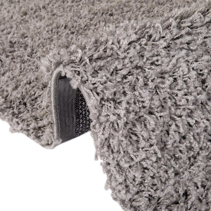 Rugs.com - Solid Shag Rug – 2' x 3' 1 Cloud Gray Shag Rug – Plush Accent for Nurseries, Playrooms, and Bedrooms