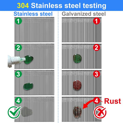 SimCos 16 Gauge 1-1/2 Inch 304 Stainless Steel Finish Nails, 1800 Pack