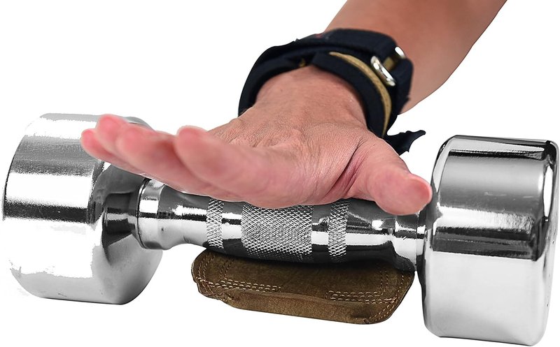 Cobra Grips FIT Leather Weight Lifting Gloves - Heavy Duty Straps for Deadlifts | Adjustable Neoprene Padding