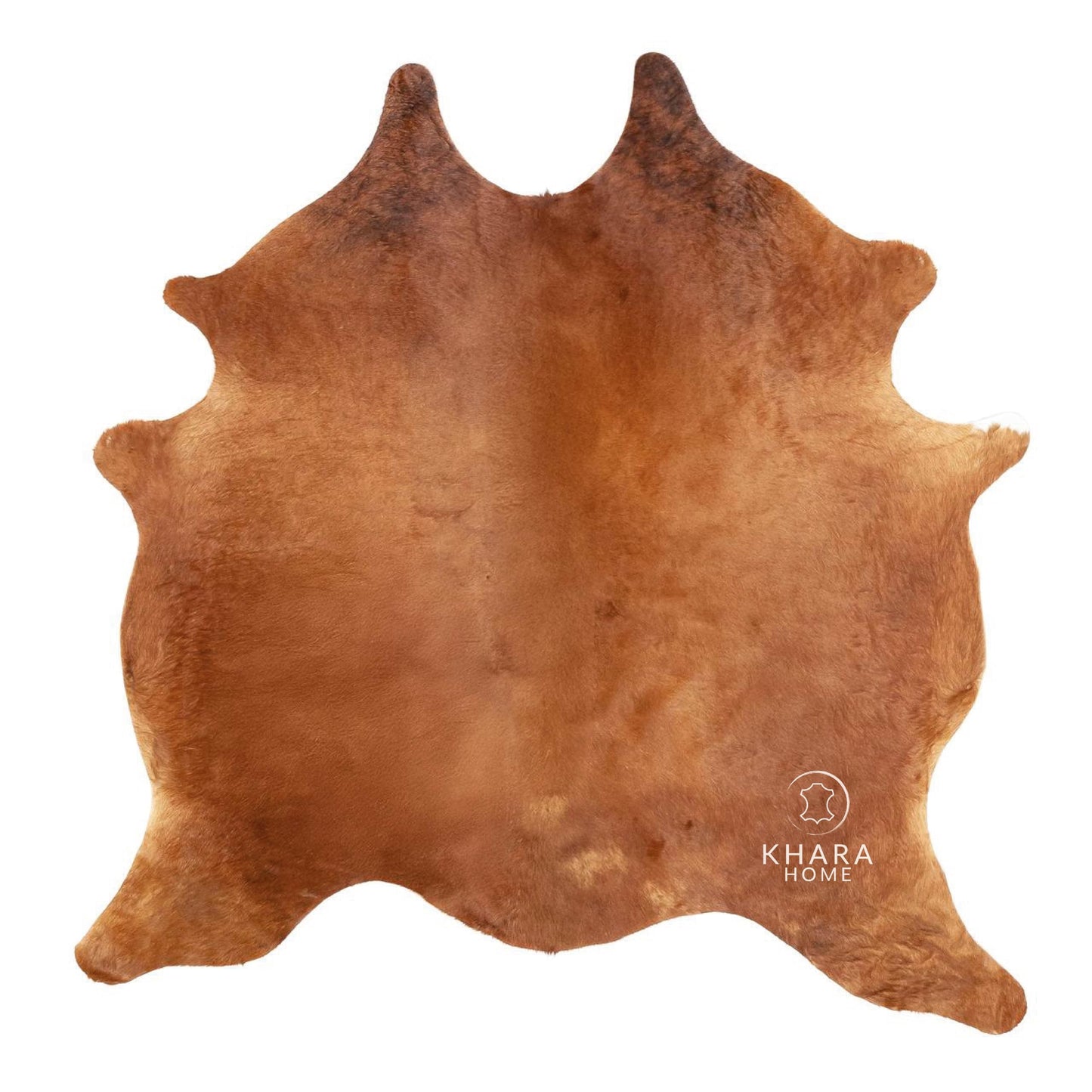 Khara Home Premium 100% Genuine Cowhide Rug Hand-Picked Leather Area Rug, Cozy, Unique, and Durable – from Argentina (Brown, 4x5)