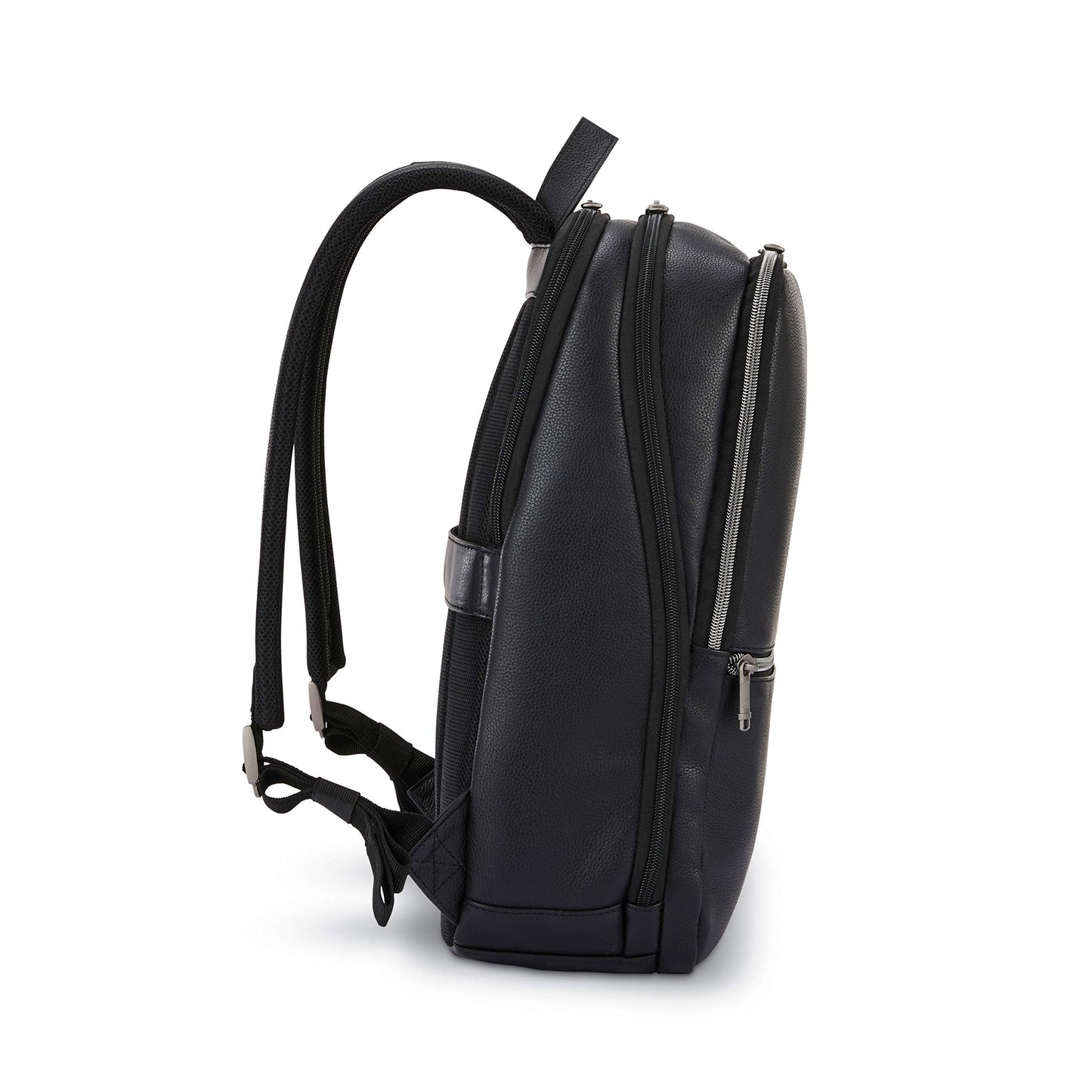 Samsonite Classic Leather Slim Backpack, Black, One Size