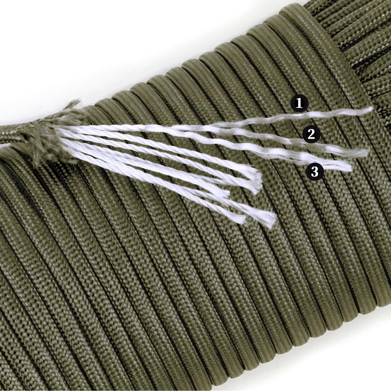 Paracord 550 lb - Durable 7 Strand Nylon Rope for Camping & Survival | 50ft, 4mm, Purple