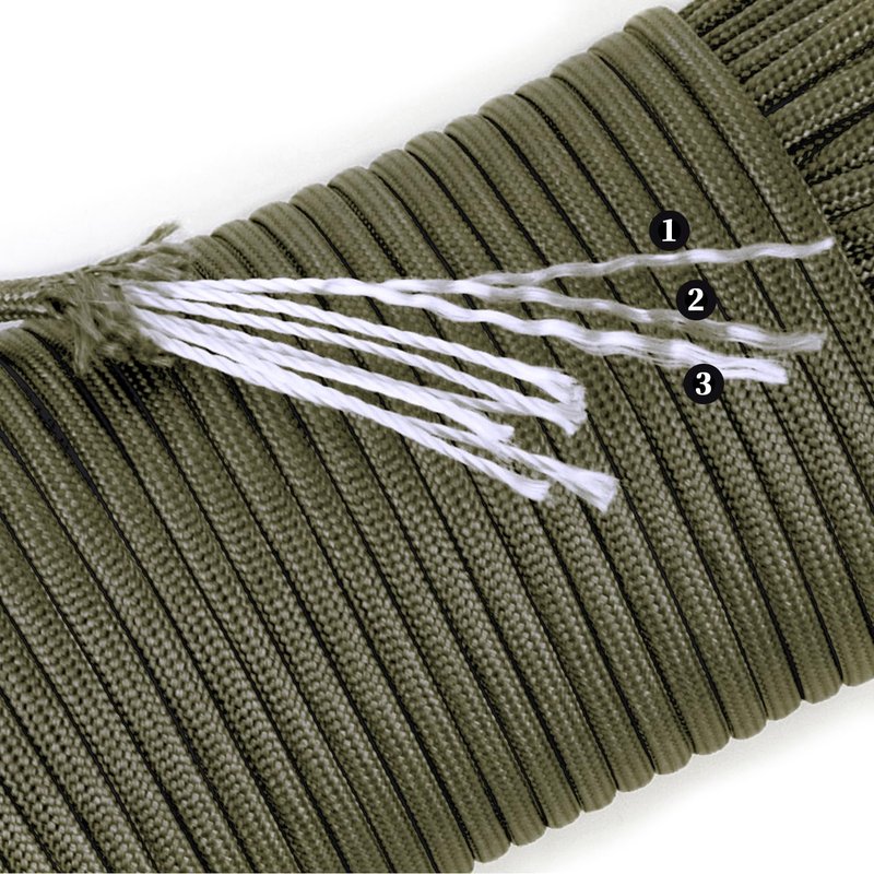 FISHLUND Paracord 550 lb, 7 Strand Paracord Rope 50ft 4mm, Nylon Parachute Cord for Camping, Royal Blue