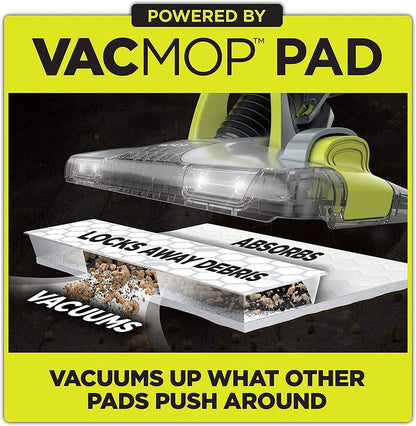 Shark VMP40 VACMOP Disposable Hard Floor Vacuum and Mop Pad Refills, Hardwood Floor Mop Pad, Shark Hard Floor Pads, 10 Count (Pack of 4) (Packaging May Vary)