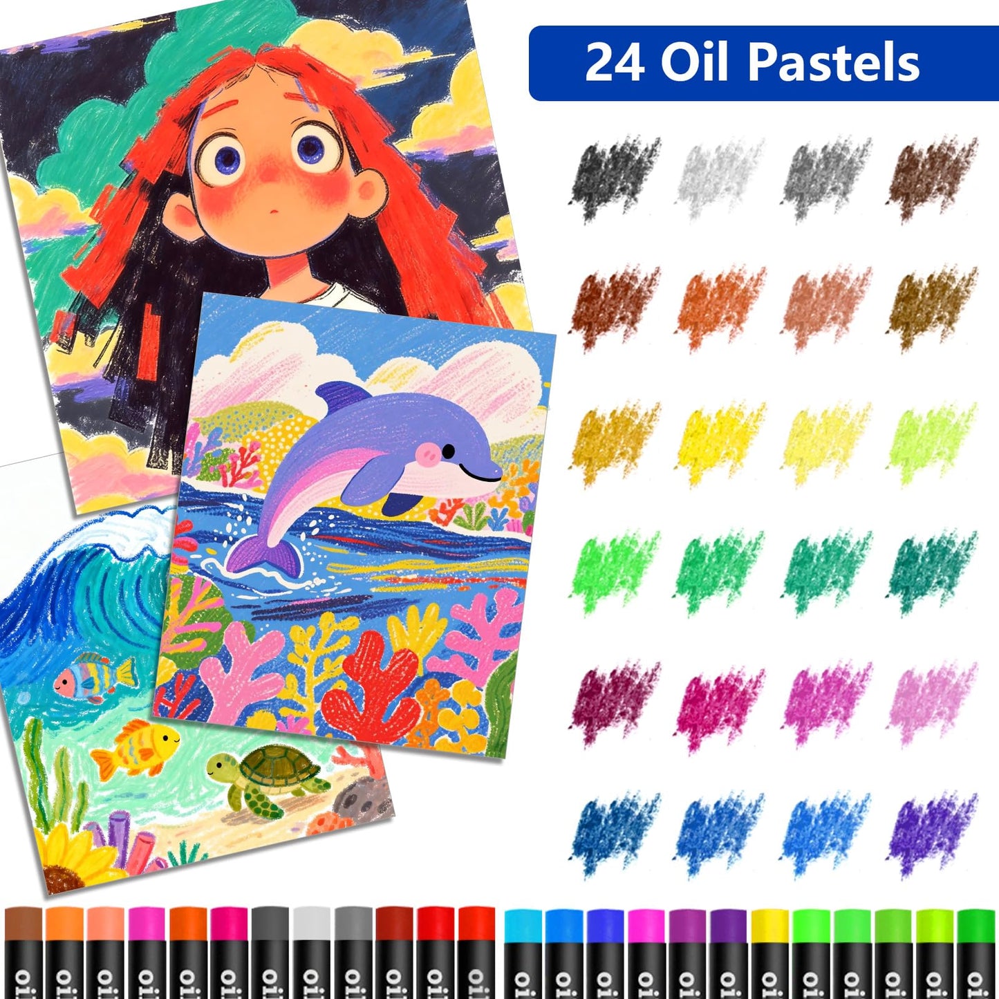 Halobios Art Supplies, 144-Piece Deluxe Art Set Professional Art Kit with Portable Aluminum Case, Crafts Drawing Painting Kit for Gifts Adults Kids Artists