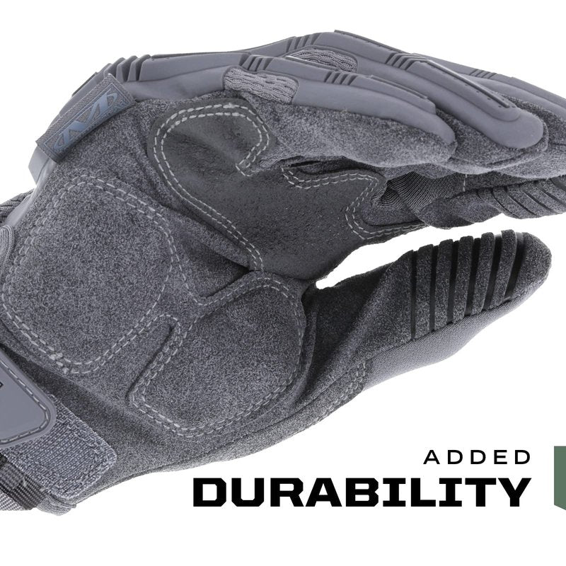 Mechanix Wear: M-Pact Tactical Gloves with Secure Fit, Touchscreen Capable Safety Gloves for Men, Work Gloves with Impact Protection and Vibration Absorption (Grey, Small)