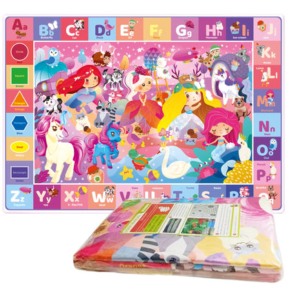 Quokka Baby Mat for Floor Play for Babies 6-12 Months – Super Soft Baby Floor Play Mat for Toddlers 1-3 – Princess Extra Thick Plush Rug for Nursery – Padded Foldable Activity Infant Playroom Carpet