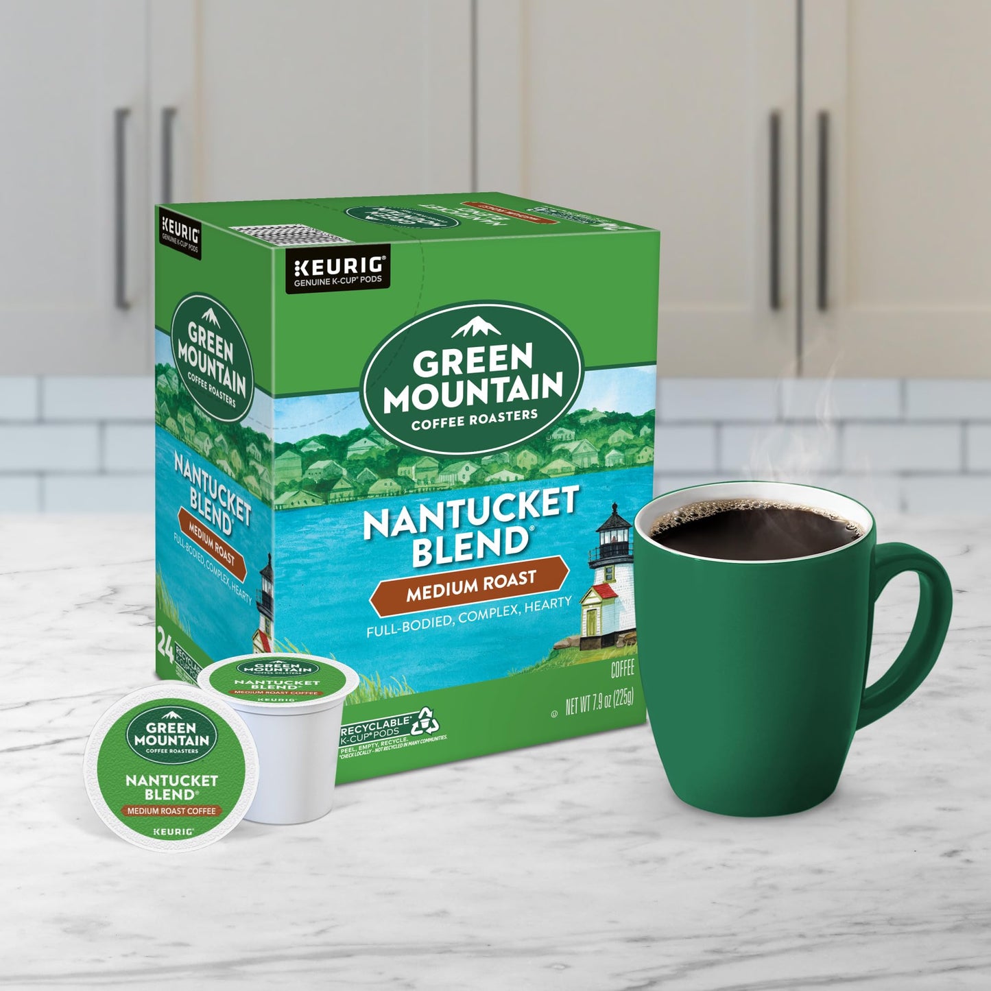 Green Mountain Coffee Roasters Nantucket Blend Keurig Single-Serve K-Cup Pods, Medium Roast Coffee, 96 Count