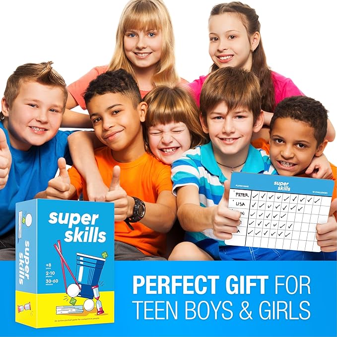 Super Skills - Action Game for Competitive People - Beat Your Friends at 120 Challenges - Fun Easter Group Activity for Family Night or Party with Kids Teen
