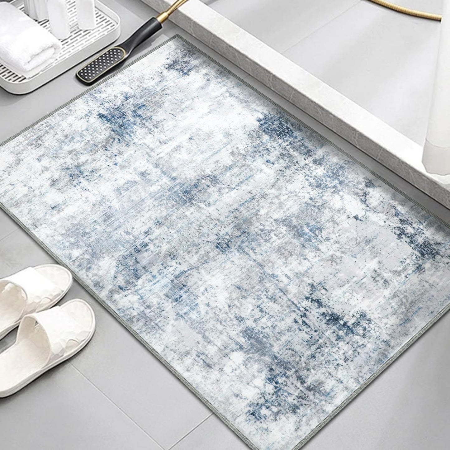 Door Mat, Front Indoor Doormat 24"x36" Non Slip Entryway Rug Indoor, Washable Small Rug for Bedroom Kitchen Bathroom Laundry Low Profile(2x3 Feet)
