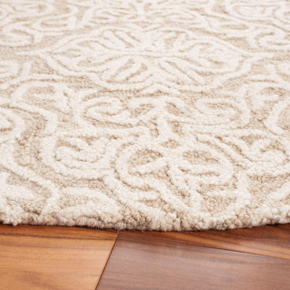 SAFAVIEH Blossom Collection Accent Rug - 2'3" x 4', Beige & Ivory, Handmade Wool, Ideal for High Traffic Areas in Entryway, Living Room, Bedroom (BLM112B)