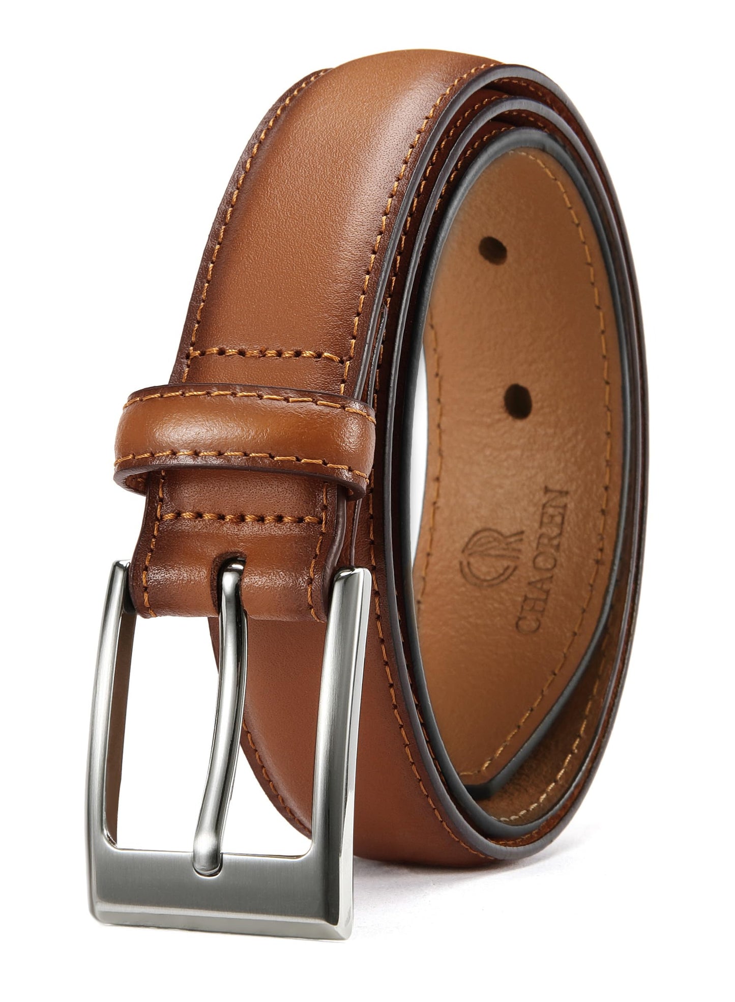 CHAOREN Mens Belts Leather Gift for Men - Ideal Match for Mens Dress Shoes