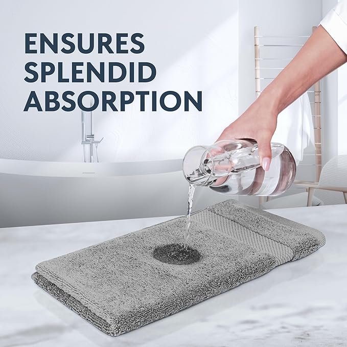 White Classic Luxury Dolphin Gray Hand Towels