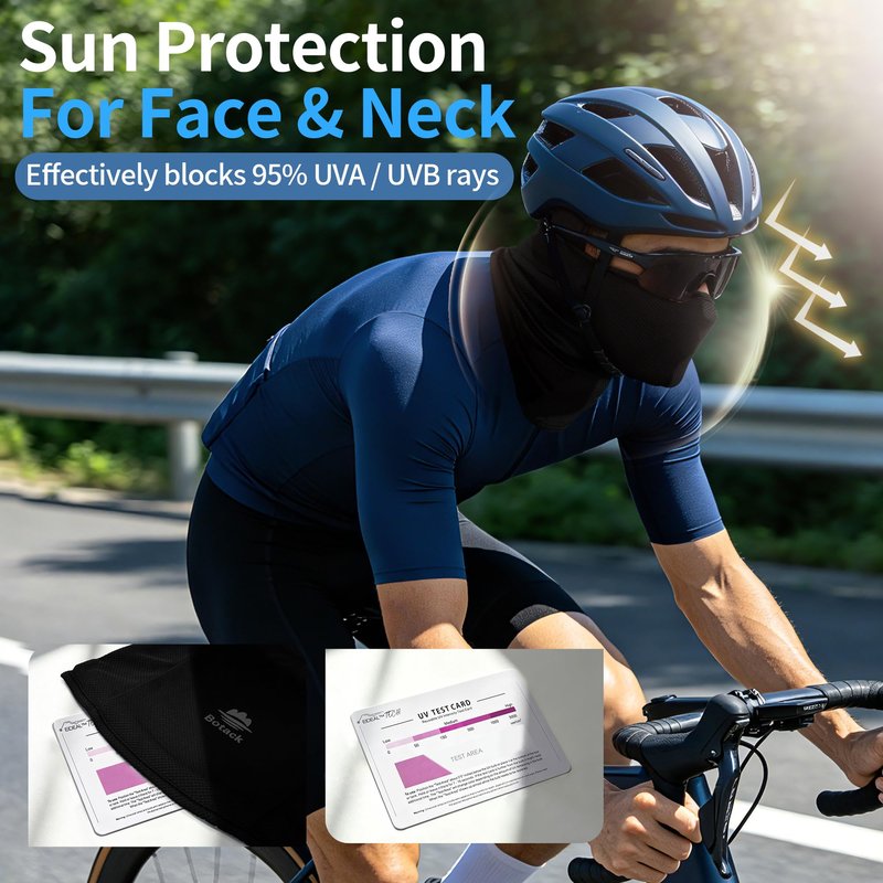 Botack Balaclava Ski Mask, Sun UV Protection Breathable Full Head Face Mask for Men Women Skiing Cycling
