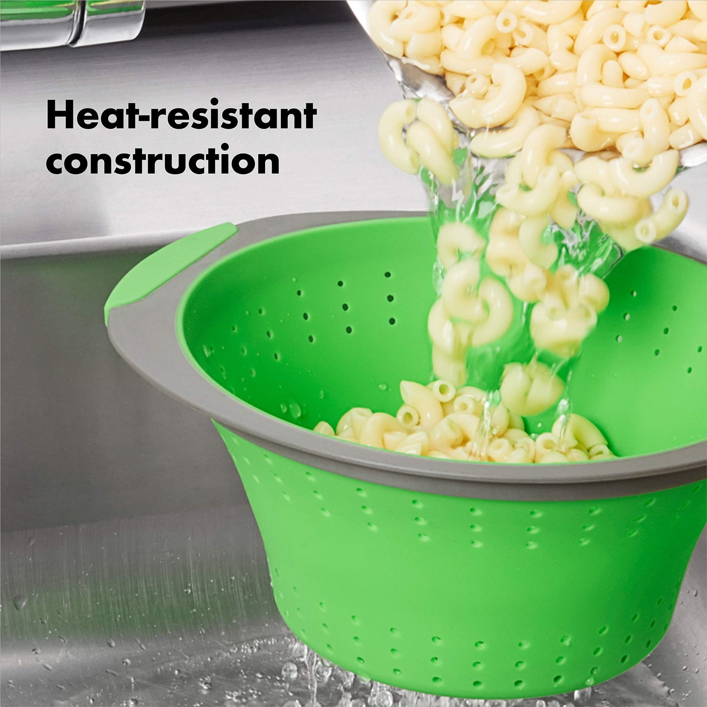OXO Collapsible Colander, 3.5 quart, Green