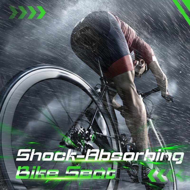 Zacro Bike Seat Cushion - Gel Padded Cover for Men Women Comfort, Extra Soft Exercise Bicycle Compatible with Peloton, Stationary or Cruiser Seats