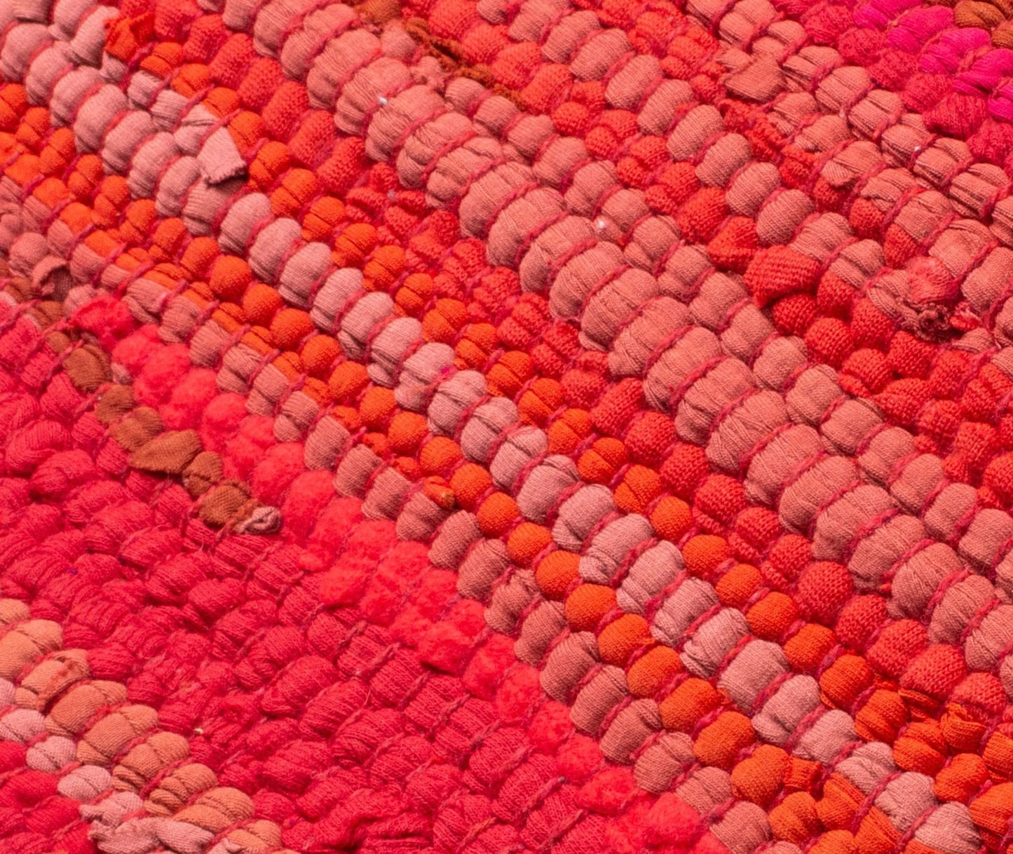 Savi Home Hand Woven 100% Cotton Chindi Rag Rug 20"x32" - Red Multi, Recycled Reversible Rug, Boho Farmhouse Rugs for Living Room, Dining Room, Kitchen, Entryway, Bedroom Rugs