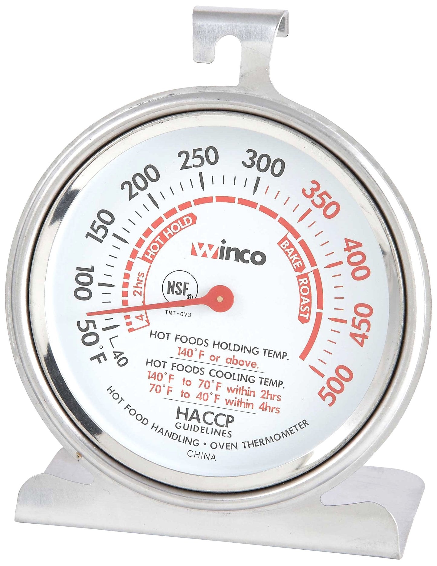 Winco 1-1/4-Inch Dial Digital Thermometer with 4-3/4-Inch Probe