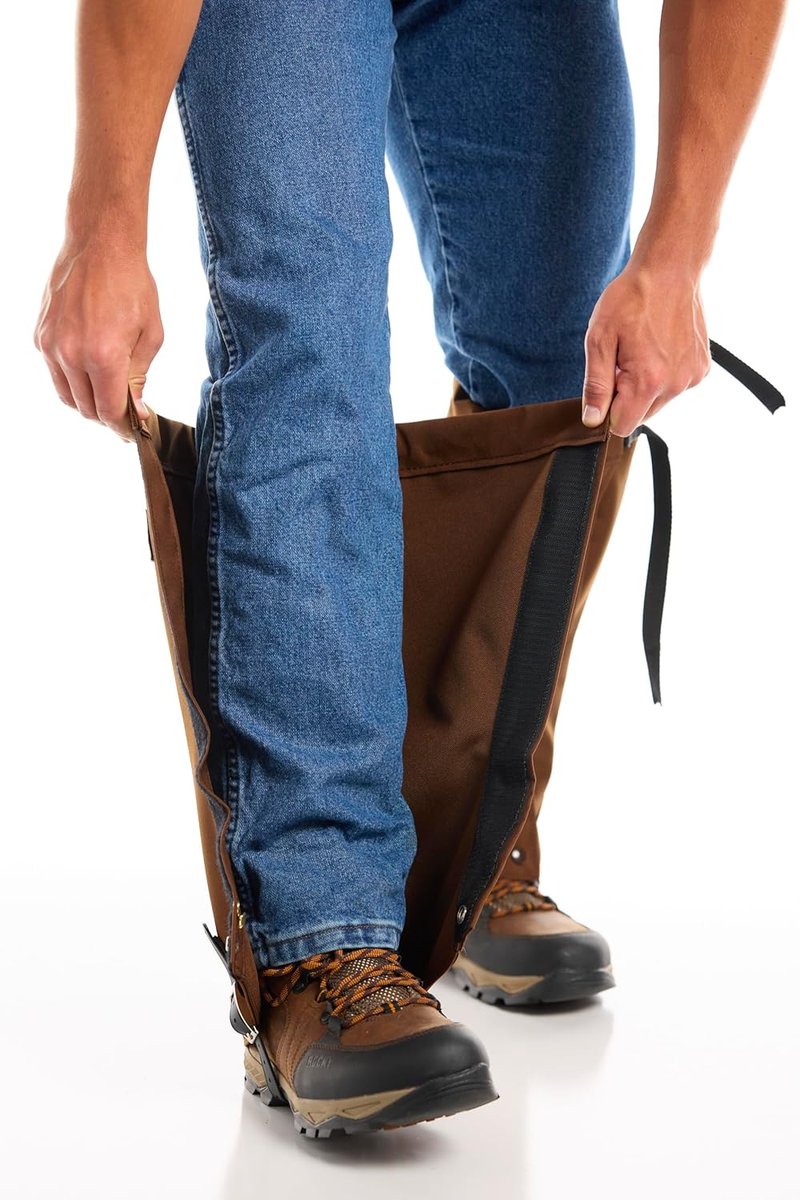 High-Performance Snake Protector Gaiters | Waterproof, Briarproof Nylon for Rugged Hiking & Outdoors - Adjustable Fit for All Shoes & Boots