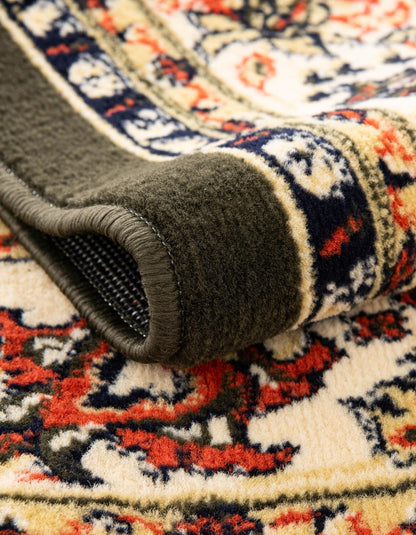 Unique Loom Sialk Hill Collection Area Rug - Washington (6' 1" x 9' Rectangle Green/Hunter Green)