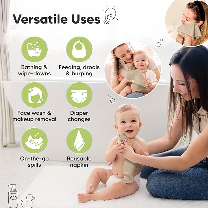 6-Pack Baby Washcloths