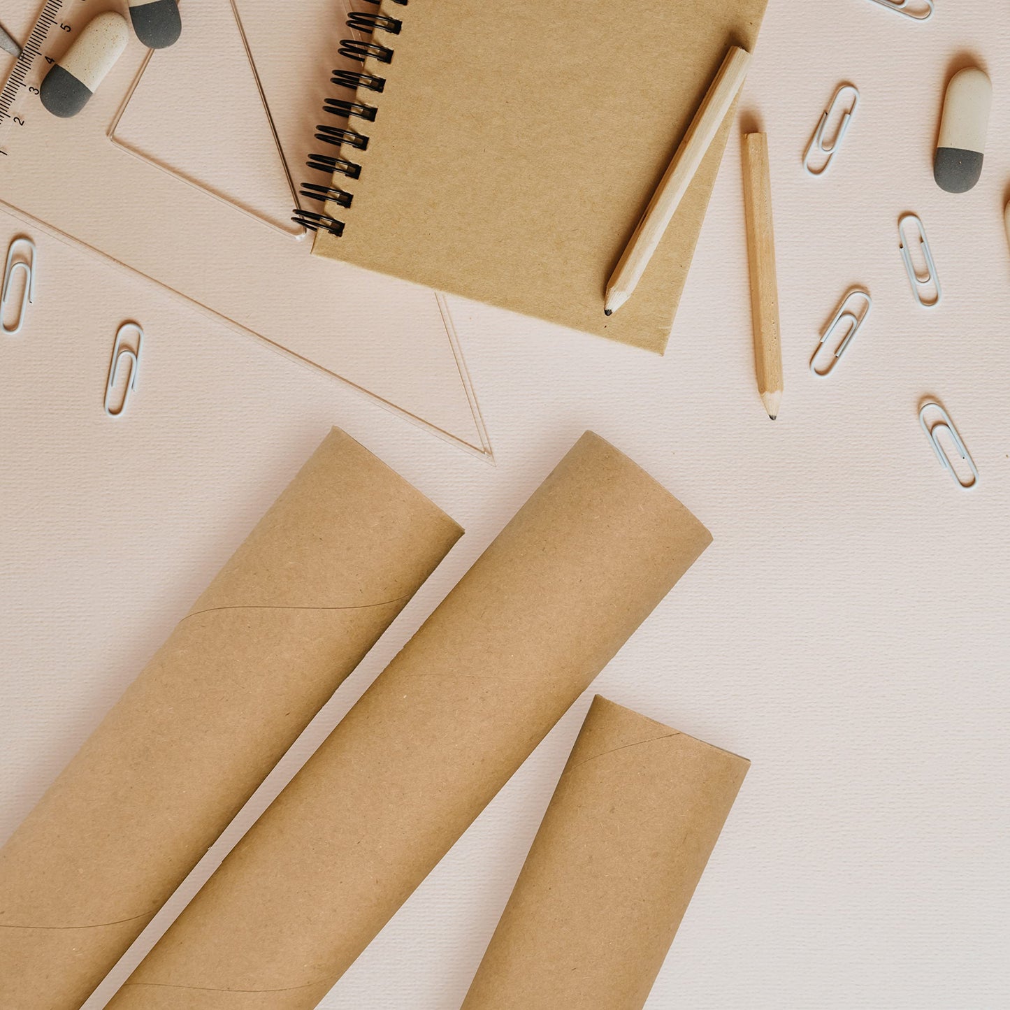 MagicWater Supply Mailing Tube - 3 in x 30 in - Kraft - 6 Pack - for Shipping and Storage of Posters, Arts, Crafts, and Documents