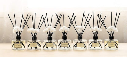 CULTURE & NATURE Reed Diffuser Set 6.7oz (200ml) Vanilla Scented Diffuser with Sticks Home Fragrance Reed Diffuser for Bathroom Shelf Decor