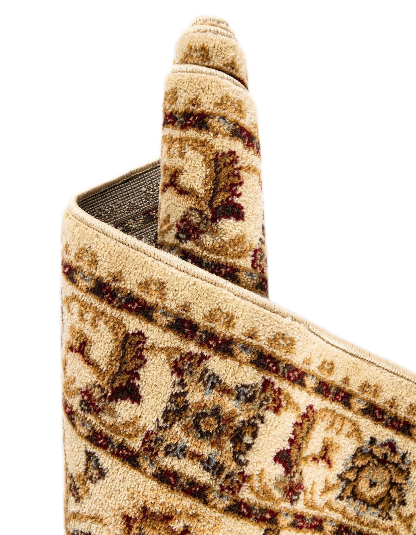 Unique Loom Voyage Collection Traditional Oriental Classic Intricate Design Area Rug (6' 0 x 9' 0 Rectangular, Ivory/Gold)