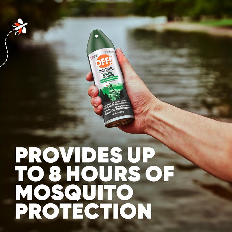 OFF! Deep Woods Insect Repellent Spray - 30% DEET, 6 Oz | Pack of 4 for Mosquito & Tick Protection