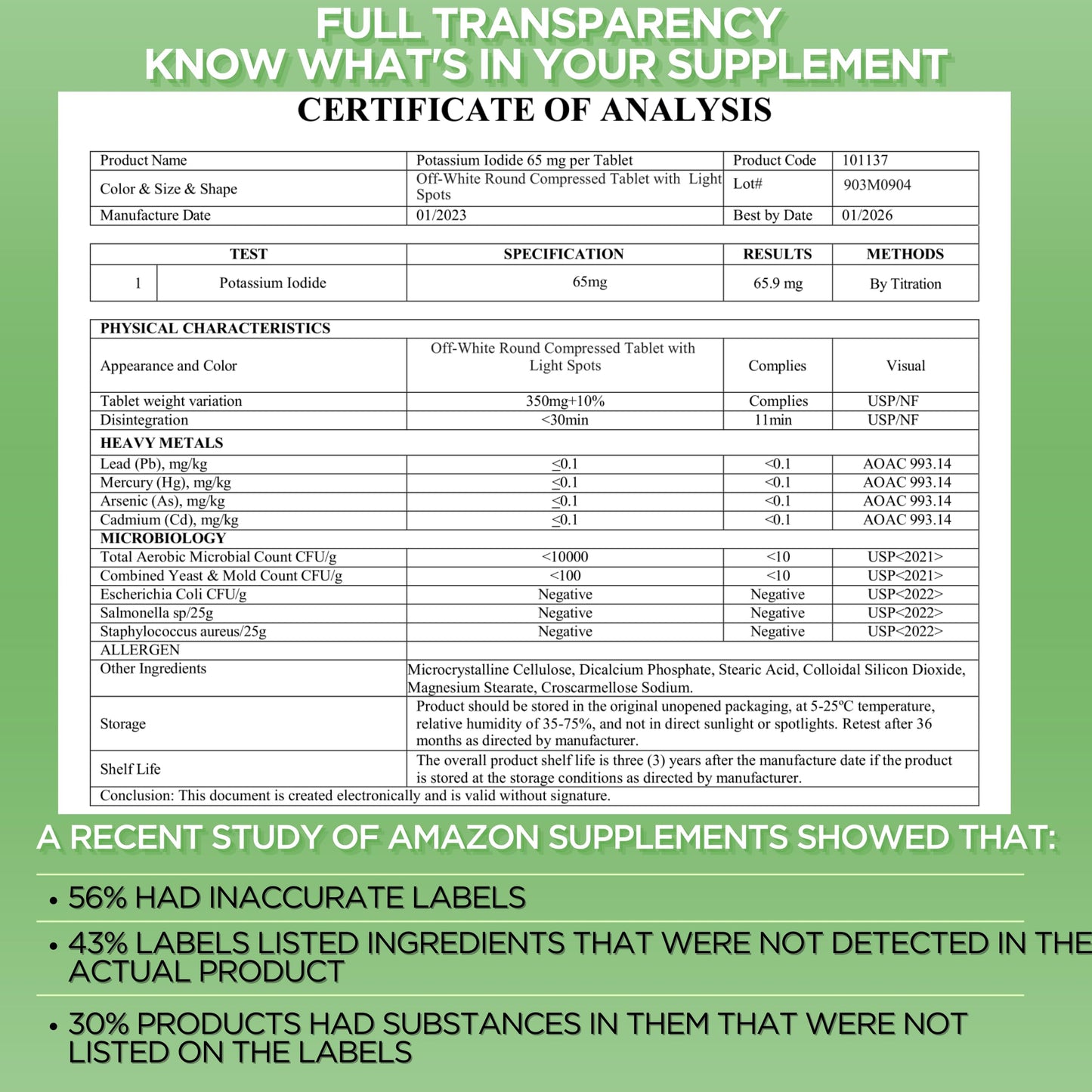 Potassium Iodide Tablets 130 mg | 300ct Iodine Tablets for Radiation Exposure - Potassium Iodine Pills - YODO Naciente - KI Pills - Made in USA - ThyroShield