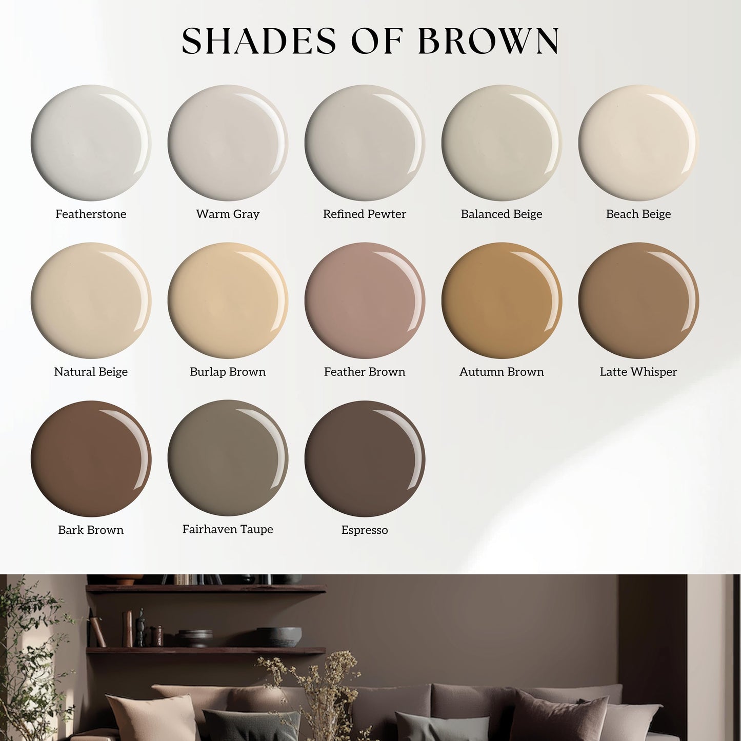 EVOLVE Interior Paint & Primer, Satin (Featherstone), 5 Gallon – Available in 50+ Colors, One-Coat Coverage, Excellent Hide, Low VOC, Low Odor, Washable Interior Paint
