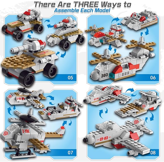 Sitodier Military Battleship Building Block Set for Kids811pcs 25 in 1 Cruiser Battle Ship Building Kit Toy for Boys Kids Ages 6-12 and 8-14 Beautiful Xmas Birthday Gift