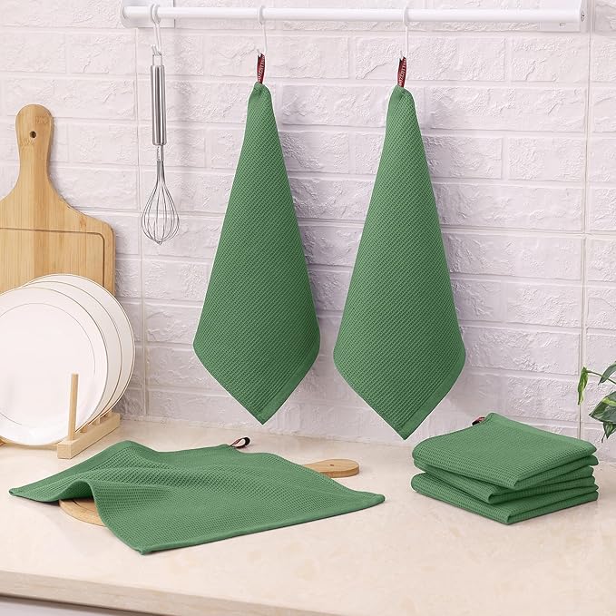 Homaxy 100% Cotton Waffle Weave Dish Cloths