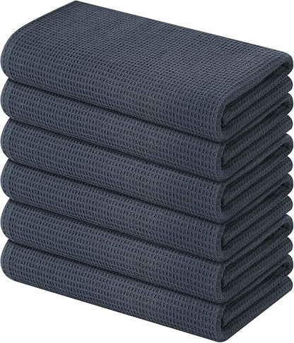 Homaxy 100% Cotton Waffle Weave Kitchen Towels