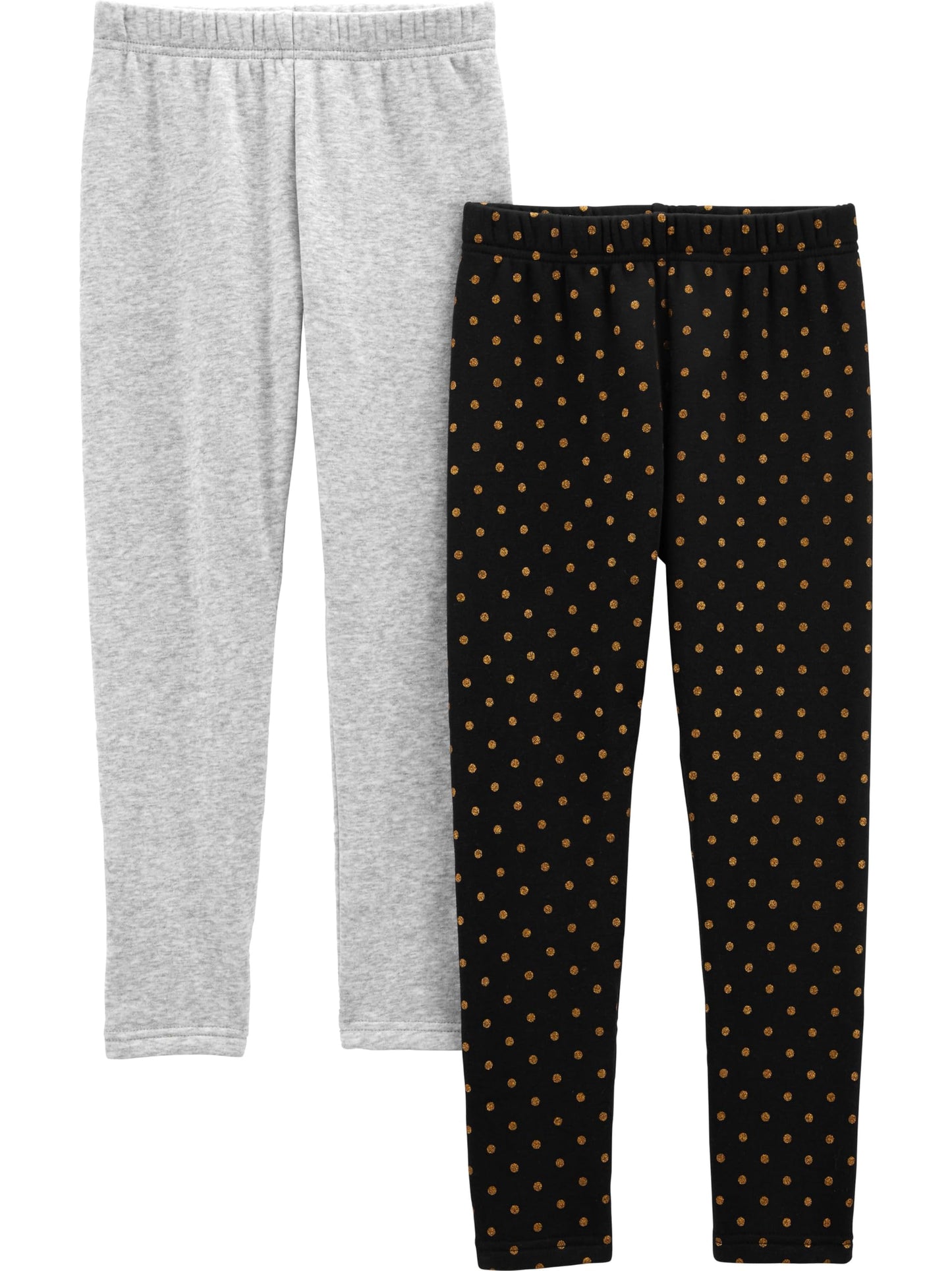 Simple Joys by Carter's Toddler Girls' Lightweight Fleece-Lined Leggings, Pack of 2
