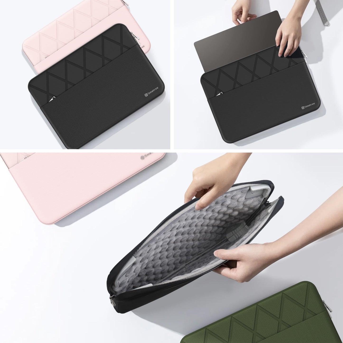 Smatree 16 inch Laptop Sleeve for DELL Inspiron 16/16 Plus/16 2 in 1, for DELL Vostro 16/5620/7620, Laptop Case with Accessory Pocket, YKK Zipper, Patented Shockproof Design (E613)