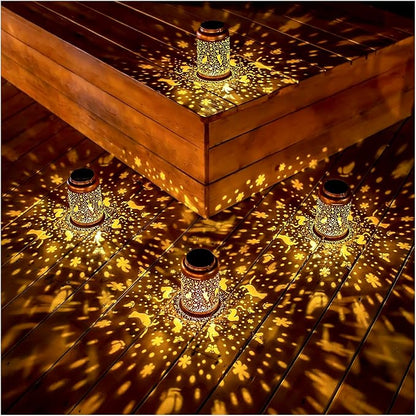 Cat Solar Lanterns Outdoor Hanging Waterproof Solar Lights Cat Gifts for Women Men Metal Decorative LED Lanterns for Outside, Patio, Landscape, Yard Decor, Garden Decorations