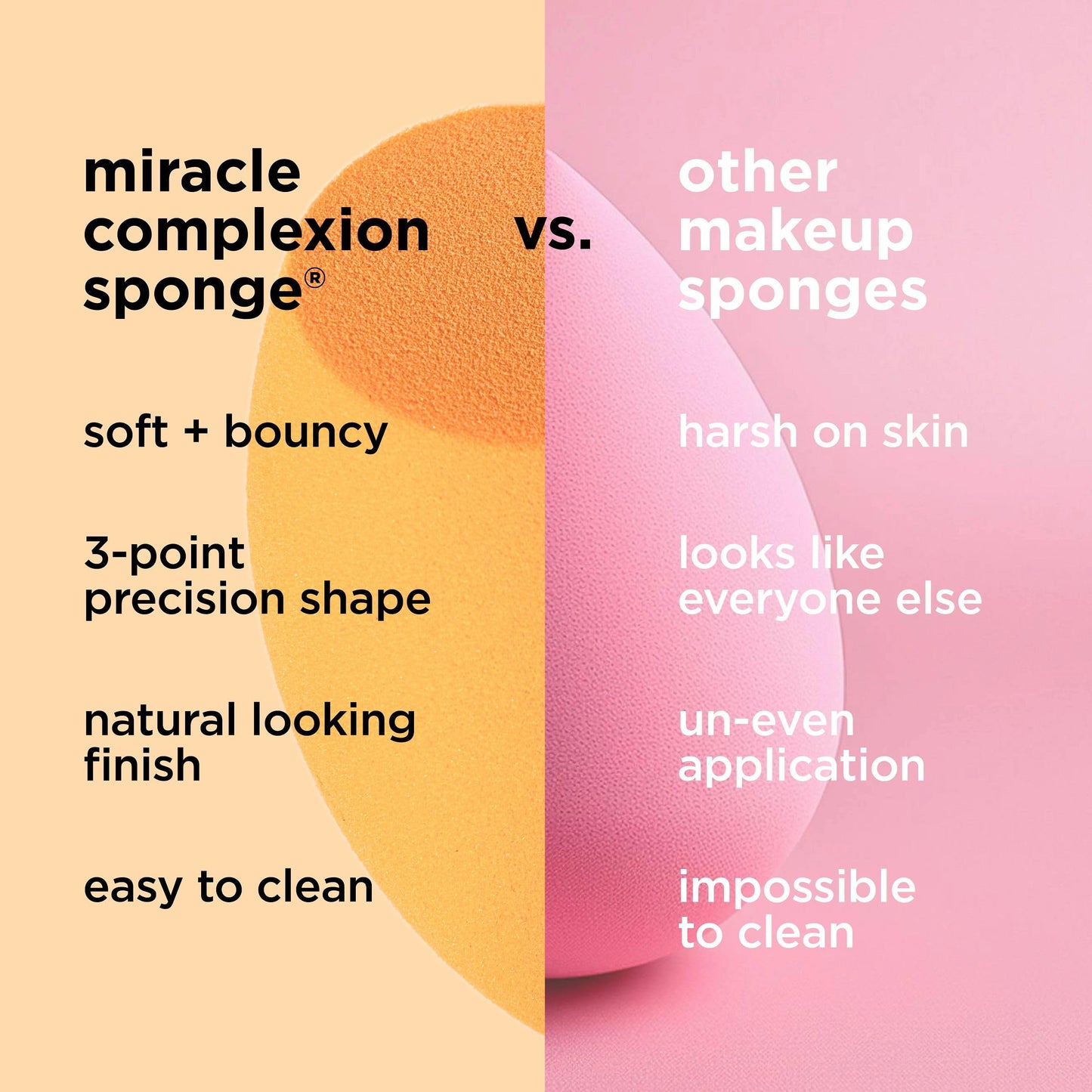 Real Techniques Ultimate Makeup Sponge Trio, Makeup Blending Sponges, For Liquid, Cream, & Powder Products, Powder & Foundation Sponges, Mini Makeup Sponge, Latex-Free Foam, Travel-Friendly, 3 Count
