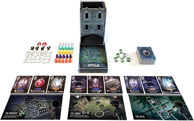 Don't Go in There Board Game - Haunted House Adventure Game Strategy Game for Kids &amp Adults Ages 14+ 2-5 Players 30 Minute Playtime Made by R2i Games